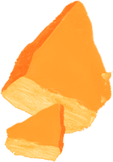 chunk of cheddar cheese