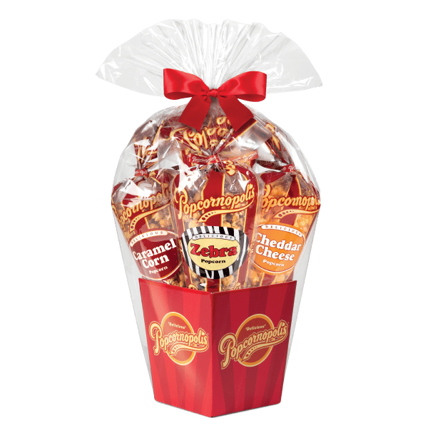 White Gift Box - 3 Flavors — Tropical Shores Gourmet Popcorn