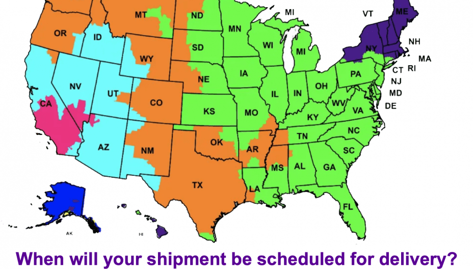 Fedex Shipping Map