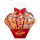 A picture of a Thank You 12 cone assorted gourmet popcorn gift basket flavored Cheddar Cheese, Caramel Corn, Kettle Corn, Cinnamon Toast and Zebra®.