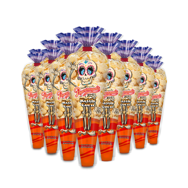 Halloween Monster Skeleton Kettle Corn Mini Cone