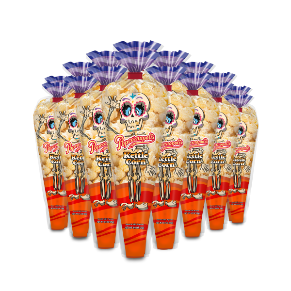 Halloween Monster Skeleton Kettle Corn Mini Cone