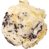 A picture of a gourmet popcorn kernel flavored Cookies & Cream.